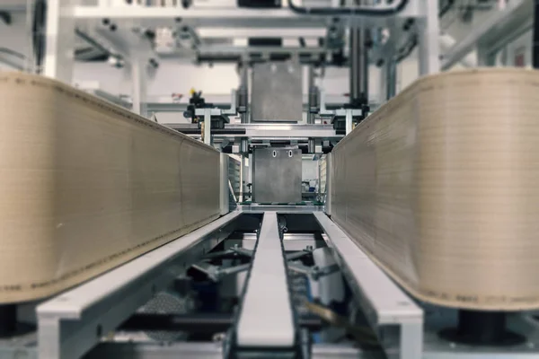 conveyor belt on packaging machine