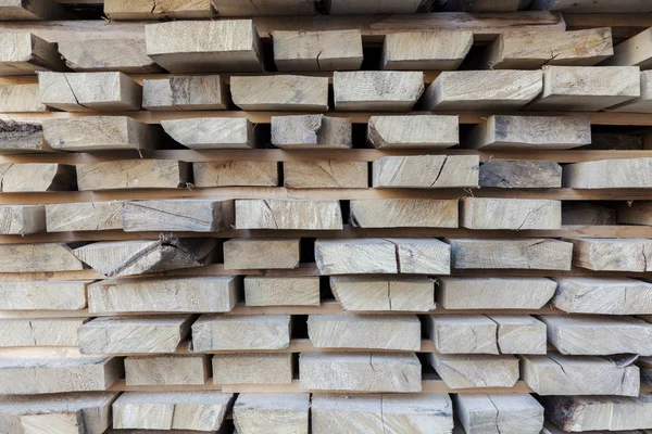 Dřevěná Prkna Skládaný Pro Sušení — Stock fotografie
