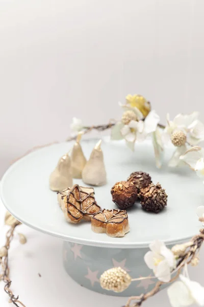 Красиві Маленькі Весільні Торти Крупним Планом — стокове фото
