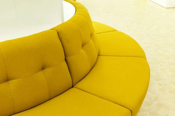 Detail Yellow Sofas Close — Stock Photo, Image