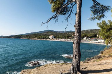 küçük plaj Tasos Adası, Yunanistan