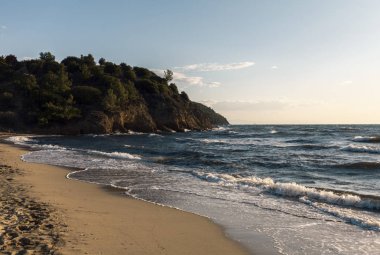 küçük plaj Tasos Adası, Yunanistan