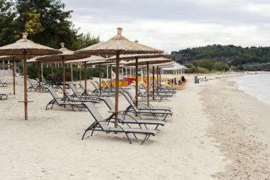 küçük plaj Tasos Adası, Yunanistan