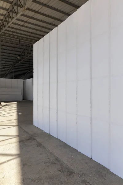 Large blocks of Styrofoam in a warehouse — Stock Photo, Image