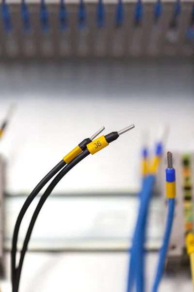 Cables de conexión, primer plano — Foto de Stock