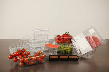 meyve ve sebzeler için plastik ambalaj