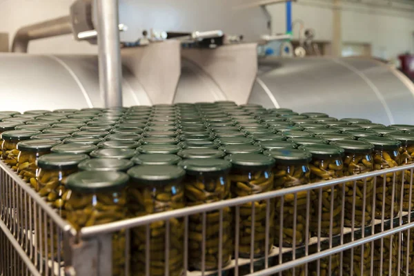 Pickles in jars — Stock Photo, Image