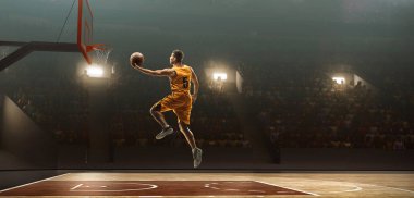Profesyonel basketbolcu iş başında