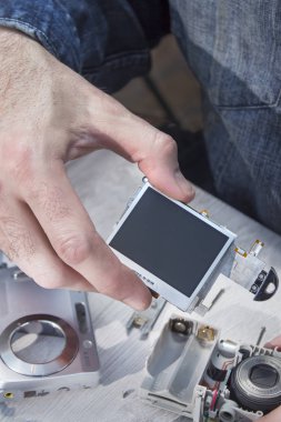 Web kamerada gevşeterek. Matrix kaldırma.