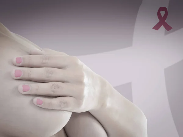 Rózsaszín Október Breast Cancer Awareness Hónap Harc Desise — Stock Fotó