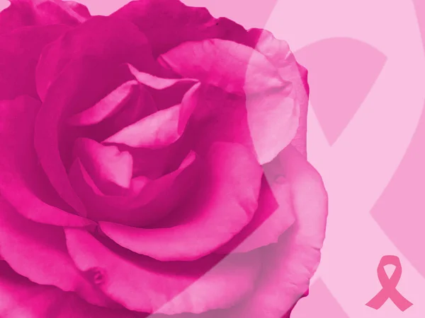 Rózsaszín Október Breast Cancer Awareness Hónap Harc Desise — Stock Fotó