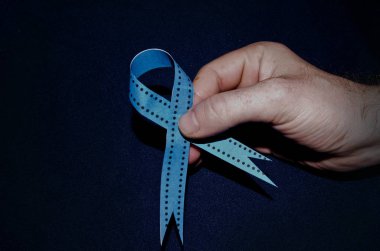 Kasım prostat kanseri bilinirliğini ay şerit, mavi mavi