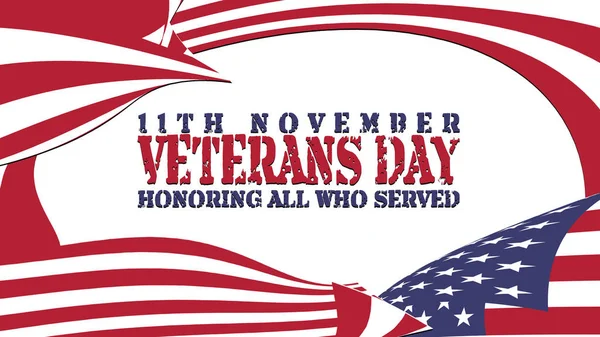 Novembre Grazie Veterani Illustrazione Concetto Giorno Veterani — Foto Stock