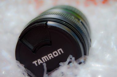 Mellieha, Malta - 29 Aralık 2018 - Tamron makro Teleskopik lens fotoğraf dişli