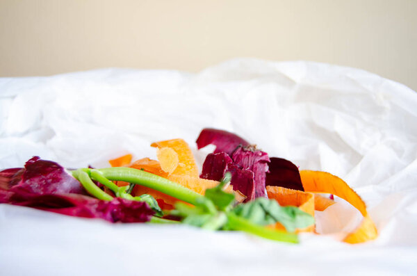 Organic waste in Biodegradable Plastic Bag