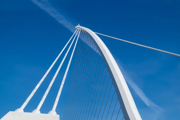 Dublin Ireland March 2018 Close Samuel Beckett Bridge — Stock Photo, Image