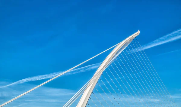 Dublin Ireland March 2018 Close Samuel Beckett Bridge — Stock Photo, Image