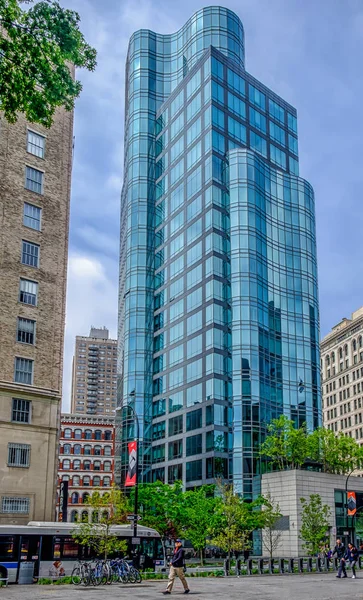 Nueva York Mayo 2018 Edificio Moderno Astor Place Manhattan — Foto de Stock