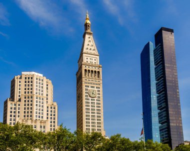 Flatiron ilçe, Manhattan New York City, ABD, Mayıs 2018, binalarda