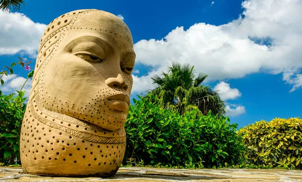 Königsstadt Hügel Jamaica Dezember 2018 Skulptur Erdbeerhügel Hotel Den Blauen — Stockfoto