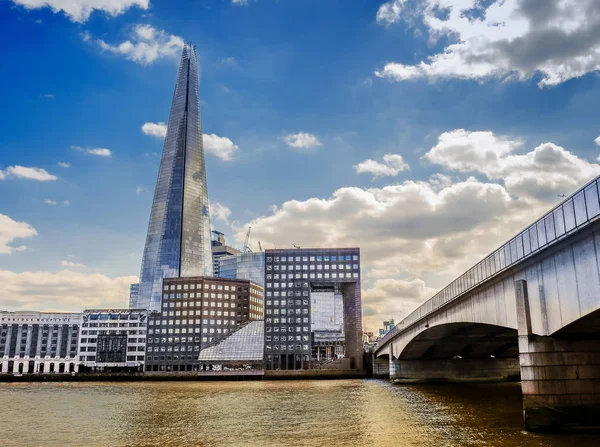 Londres Reino Unido Agosto 2018 Shard View River Thames North — Foto de Stock