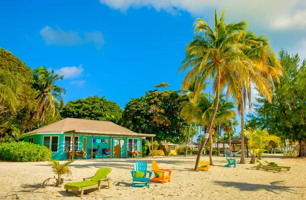 Little Cayman Cayman Islands Nov 2018 Turquoise Caribbean Style House — Stock Photo, Image