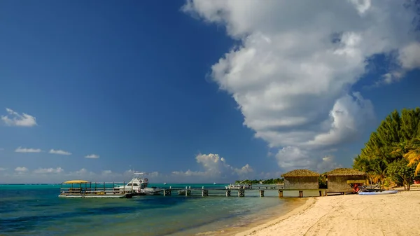 Pier Στην Νότια Τρύπα Sound Λιτλ Κέιμαν Νήσοι Καϊμάν — Φωτογραφία Αρχείου