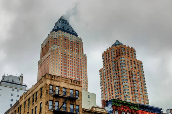 Nova York Eua Maio 2019 Vista Parte Superior Dois Edifícios — Fotografia de Stock
