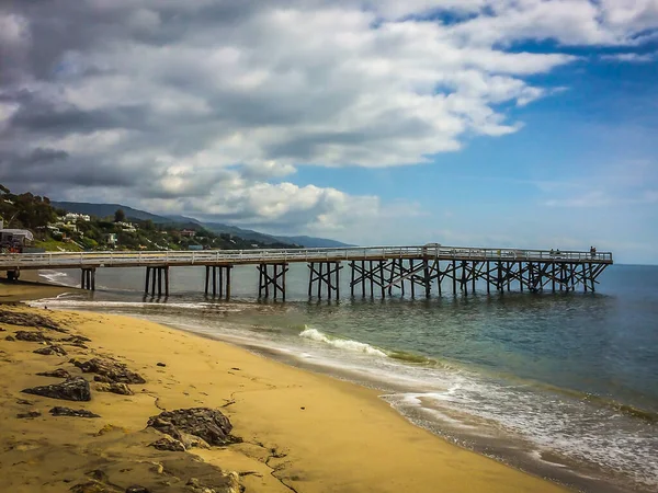 Malibu Usa Marzec 2019 Widok Molo Paradise Cove Beach Kalifornia — Zdjęcie stockowe