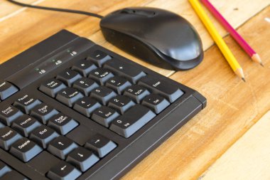 iş tablo için arka plan klavye ve fare bilgisayar büro malzemeleri