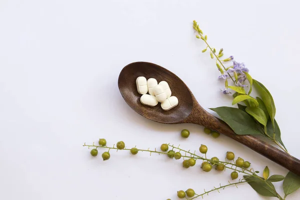 Pastillas Analgésicas Aspirina Cuidado Salud Para Disposición Fiebre Estilo Laico — Foto de Stock