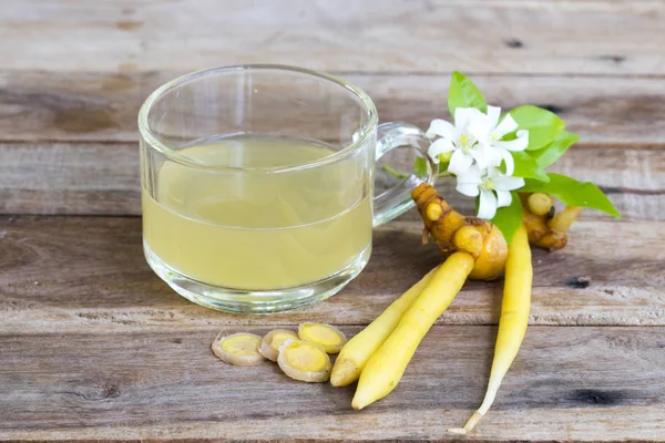 Minuman Herbal Minuman Sehat Galingale Air Panas Untuk Perawatan Kesehatan — Stok Foto