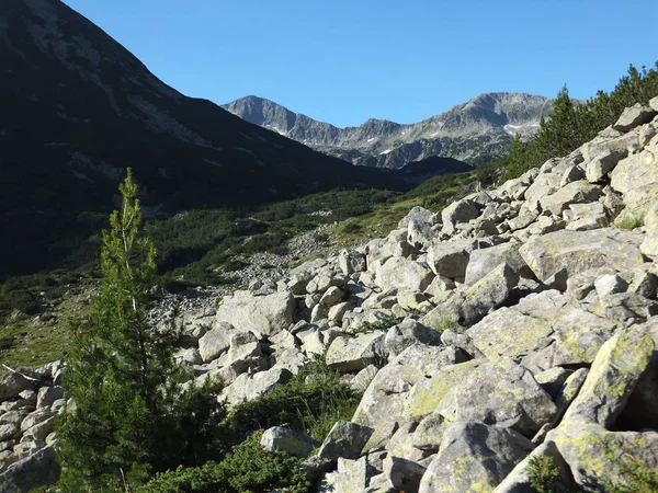 Paisagem Incrível Com Pico Chukar Banderishki Pirin Mountain Bulgária — Fotografia de Stock