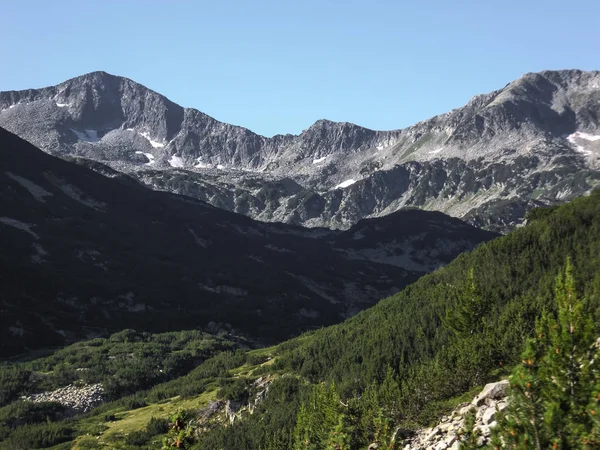 Paisagem Incrível Com Pico Chukar Banderishki Pirin Mountain Bulgária — Fotografia de Stock