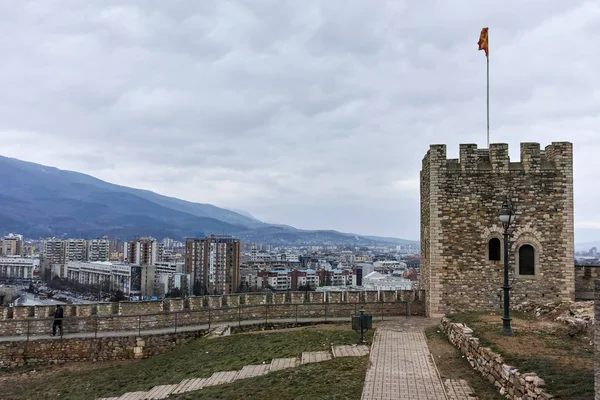 Skopje Republic Macedonia February 2018 Skopje Fortress Kale Fortress Old — Stock Photo, Image