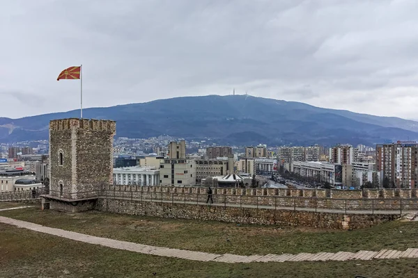 Skopje Republic Macedonia February 2018 Skopje Fortress Kale Fortress Old — Stock Photo, Image