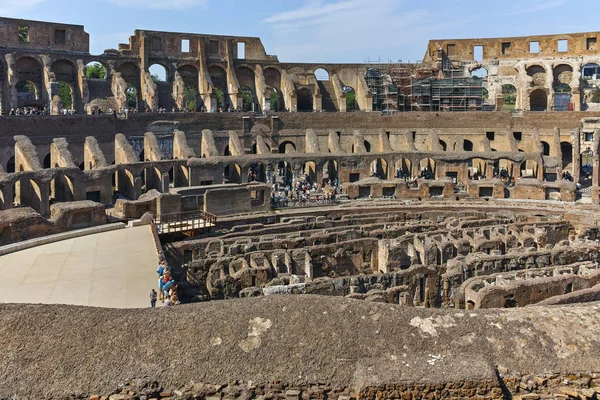 Roma Italia Giugno 2017 Visita Turistica All Interno Del Colosseo — Foto Stock