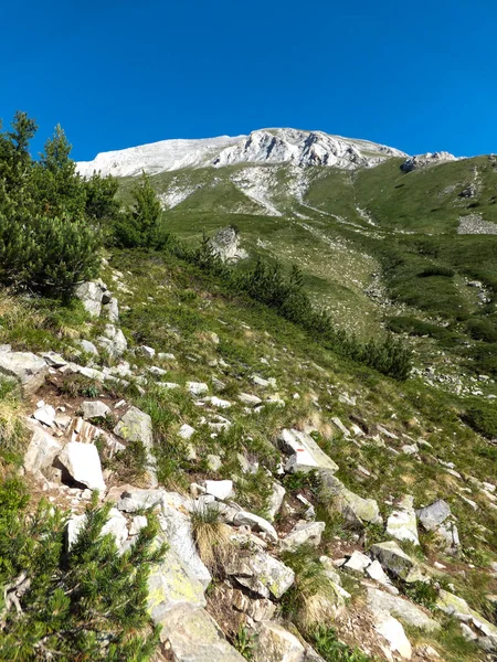 Paisaje Increíble Con Pico Vihren Montaña Pirin Bulgaria —  Fotos de Stock