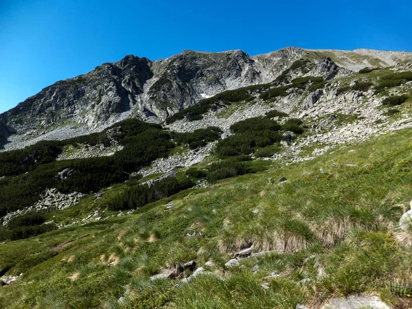 Paisagem Incrível Rota Para Escalar Pico Vihren Pirin Mountain Bulgária — Fotografia de Stock