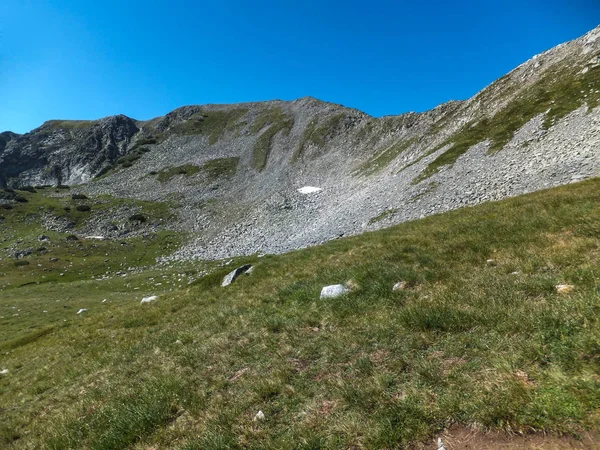 Paisagem Incrível Rota Para Escalar Pico Vihren Pirin Mountain Bulgária — Fotografia de Stock