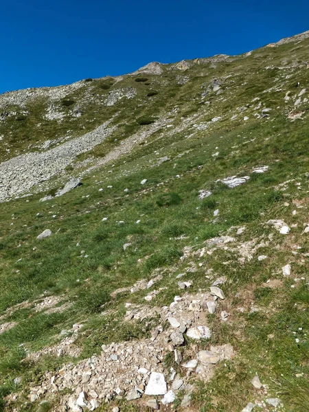 Paisagem Incrível Rota Para Escalar Pico Vihren Pirin Mountain Bulgária — Fotografia de Stock