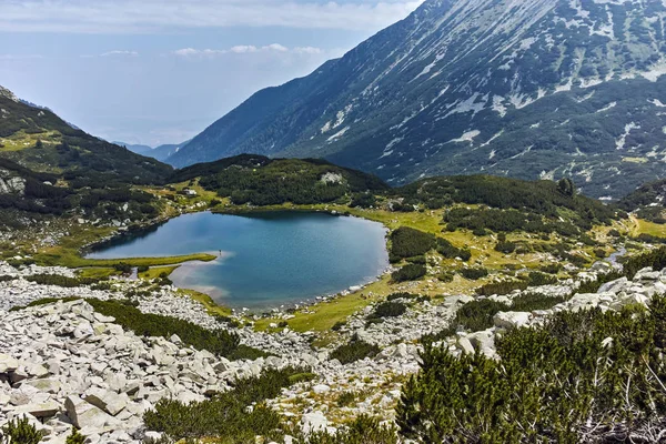 Panorama Incrível Lago Muratovo Pirin Mountain Bulgária — Fotografia de Stock