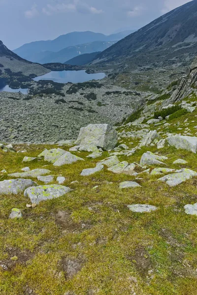 Vista Panorámica Los Lagos Gergiyski Montaña Pirin Bulgaria — Foto de Stock