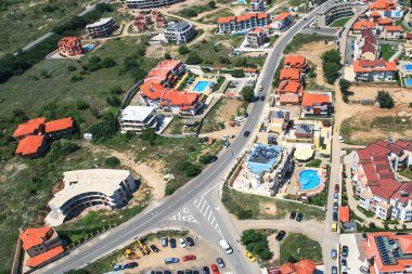 Süzebolu şehir, Burgaz bölge, Bulgaristan havadan görünümü 