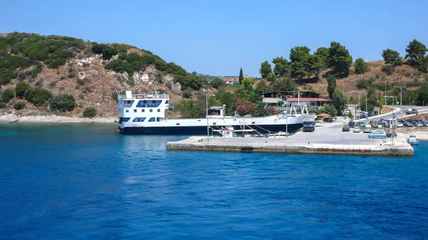 Ammouliani Chalkidiki Grecja Lipca 2012 Ferry Port Wyspie Ammouliani Athos — Zdjęcie stockowe