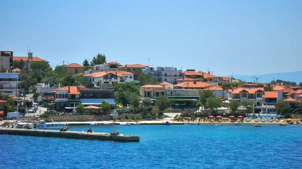 Ammouliani Chalkidiki Grécia Julho 2012 Vista Panorâmica Para Ilha Ammouliani — Fotografia de Stock