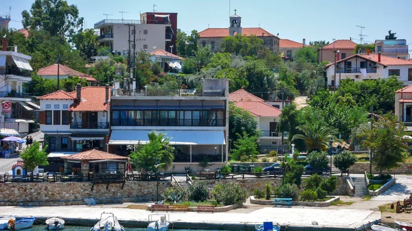 Ammouliani Chalkidiki Griechenland Juli 2012 Panoramablick Zur Ammouliani Insel Athos — Stockfoto