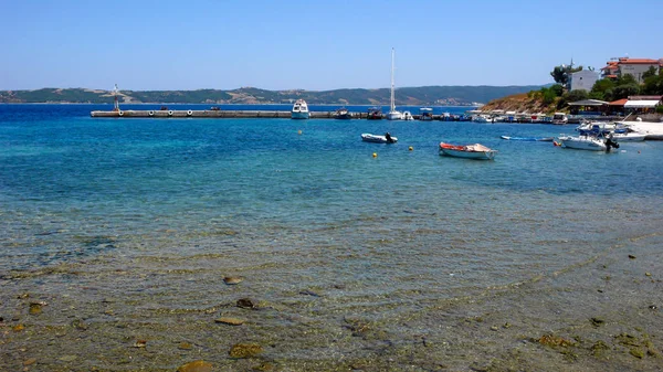 Ammouliani Chalkidiki Grécia Julho 2012 Vista Panorâmica Para Ilha Ammouliani — Fotografia de Stock