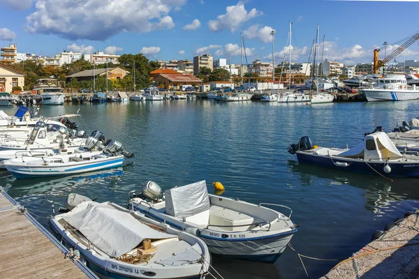 Alexandroupolis Grekland September 2017 Panoramautsikt Över Hamnen Och Staden Alexandroupolis — Stockfoto