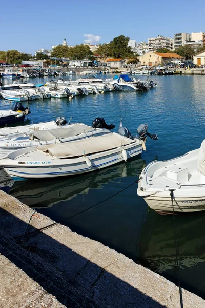 Alexandroupolis Grekland September 2017 Panoramautsikt Över Hamnen Och Staden Alexandroupolis — Stockfoto